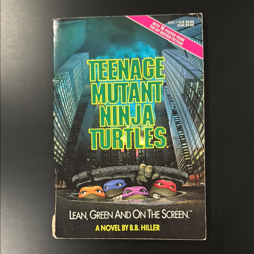 Teenage Mutant Ninja Turtles: A Novelization - Vintage Paperback Novel